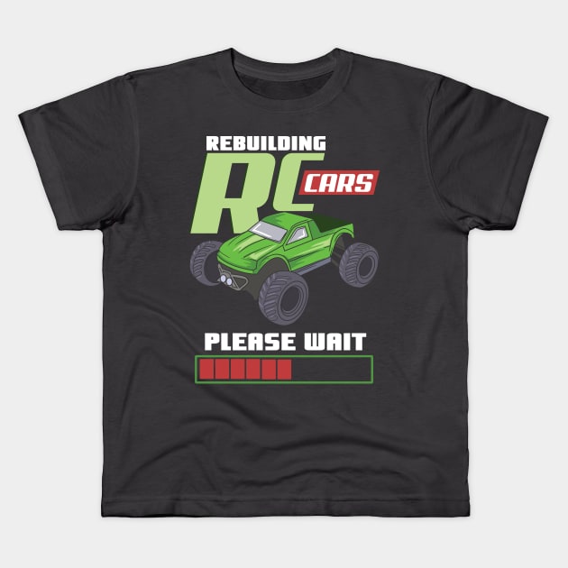 RC Cars Kids T-Shirt by Design Seventytwo